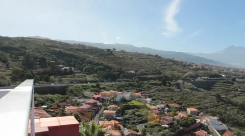High Angle View of Traffic on Tropical Island Stock Footage 36777285