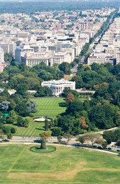 High angle view on washington dc Foto stock