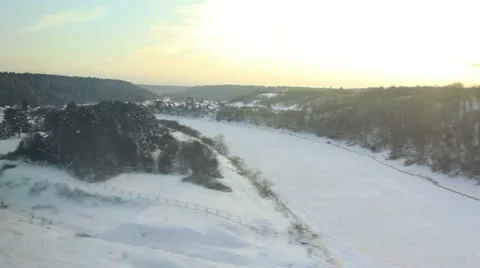 High angle View from the window of high-speed train Stock Footage 20474817