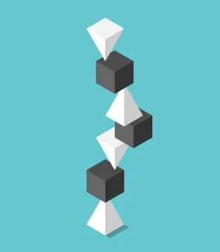 High balancing heap Stock Illustration