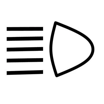 High beam light indicator warning light car useful for automotive designs bl Stock Illustration