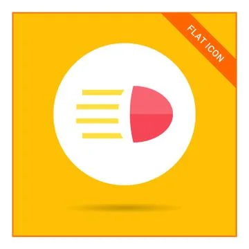High beam sign Stock Illustration