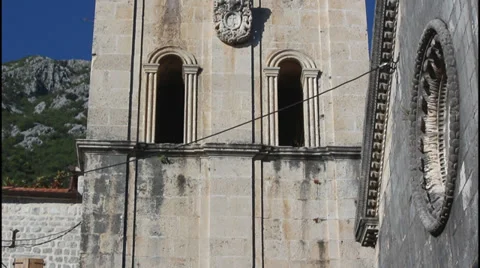 High bell tower, tilt up Video stock 32692878
