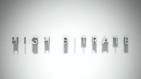 High bitrate 3D title animation white text on a white background Stock Footage 299368727