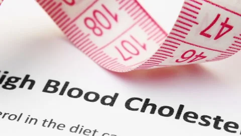 High blood cholesterol concept dolly shot Stock Footage 314584315