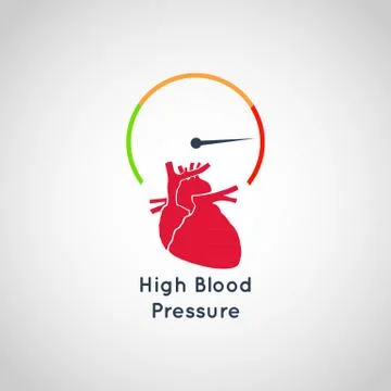 High Blood Pressure vector icon design Stock Illustration