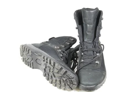 High boots with laces Stock Photos