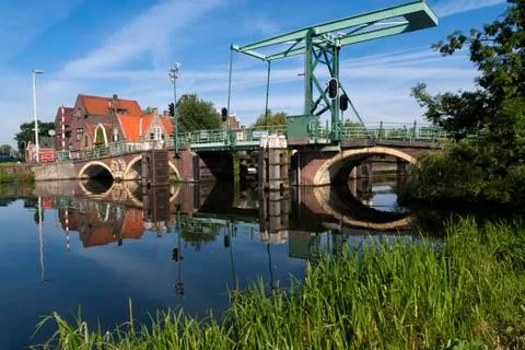 High Bridge in Overschie Stock Photos