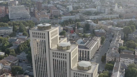 High Building in the city Skyscraper Stock Footage 120710713