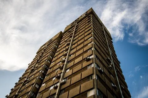 A high building in the sky Stock Photos