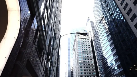 High Buildings in the down town of Chicago Stock Footage 73487518