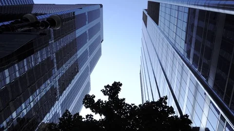 High Buildings in the down town of Chicago Stock Footage 73487540
