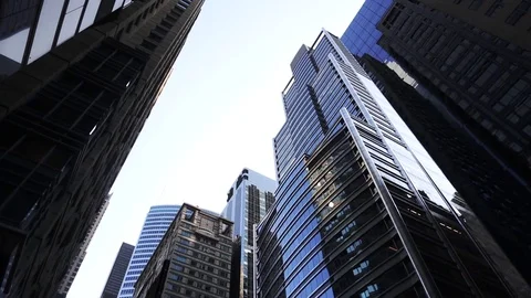 High Buildings in the down town of Chicago Stock Footage 73493860