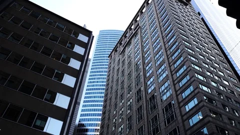 High Buildings in the down town of Chicago Stock Footage 73494276