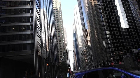 High Buildings in the down town of Chicago Stock Footage 73494374