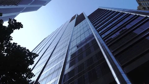 High Buildings in the down town of Chicago Stock Footage 73494548