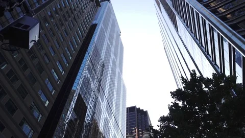 High Buildings in the down town of Chicago Stock Footage 73494598