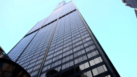 High Buildings in the down town of Chicago Stock Footage 73494696