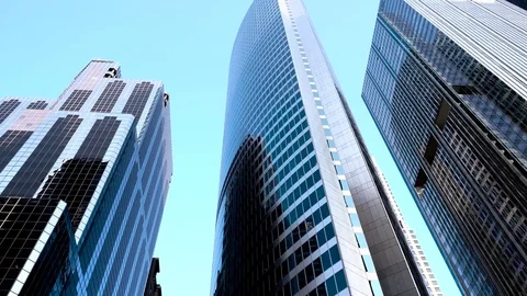High Buildings in the down town of Chicago Stock Footage 73494816