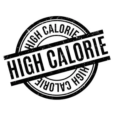 High Calorie rubber stamp Stock Illustration