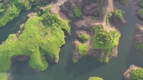 High chair ridge 4K vertical aerial photography Stock Footage 198517911