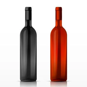 High class champagne bottles Stock Illustration