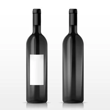 High class champagne bottles Stock Illustration