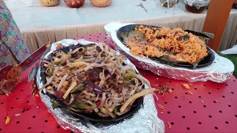 High Class Indian Wedding Catering Welcome Drink Service – 4K Footage Stock Footage 311372955
