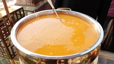 High Class Indian Wedding Catering Welcome Drink Service – 4K Footage 動画素材 311374364