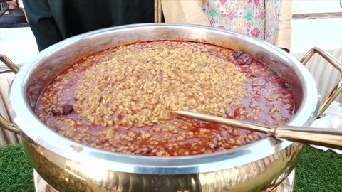 High Class Indian Wedding Catering Welcome Drink Service – 4K Footage Stock Footage 311374752