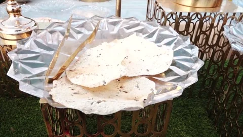 High Class Indian Wedding Catering Welcome Drink Service – 4K Footage Stock Footage 311375016