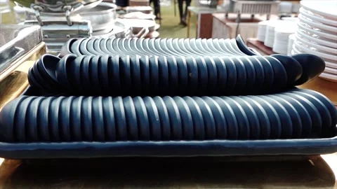 High Class Indian Wedding Catering Welcome Drink Service – 4K Footage Stock Footage 311375019