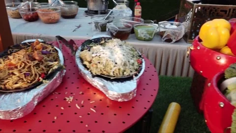 High Class Indian Wedding Catering Welcome Drink Service – 4K Footage Stock Footage 311375110