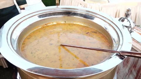High Class Indian Wedding Catering Welcome Drink Service – 4K Footage Stock Footage 311375125