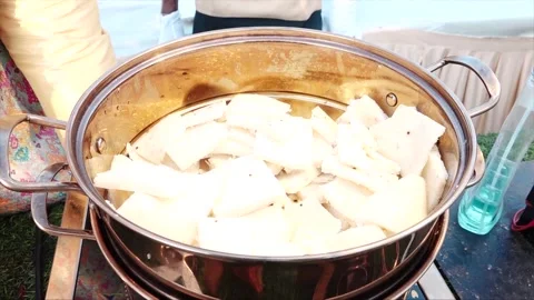 High Class Indian Wedding Catering Welcome Drink Service – 4K Footage 動画素材 311375401