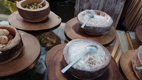 High Class Indian Wedding Catering Welcome Drink Service – 4K Footage 動画素材 311375405