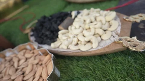High Class Indian Wedding Catering Welcome Drink Service – 4K Footage Stock Footage 311376219