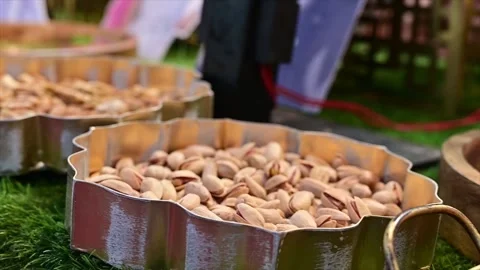 High Class Indian Wedding Catering Welcome Drink Service – 4K Footage Stock Footage 311431216