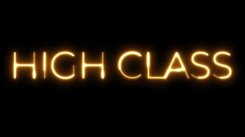 High Class Neon Text Animation Video stock 318339230