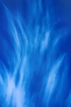 High cloud (altocumulus) in form of bird feathers Stock Photos