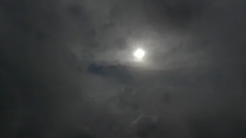 High in the clouds opens the epic sun Stock Footage 112737876