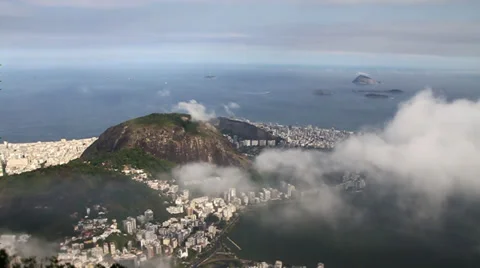 High Clouds over RIO Brazil Stock Footage 39428864