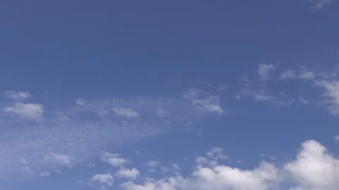 High Clouds Relaxing 4K Timelapse Inspirational Background Video Stock Footage 107299943