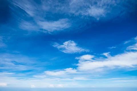 On the high cloudy in sky Stock Photos