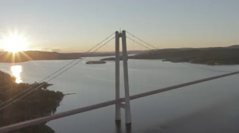 High Coast Bridge, Sweden Video stock 34457204