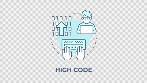 High code blue concept icon animation Stock Footage 337935804