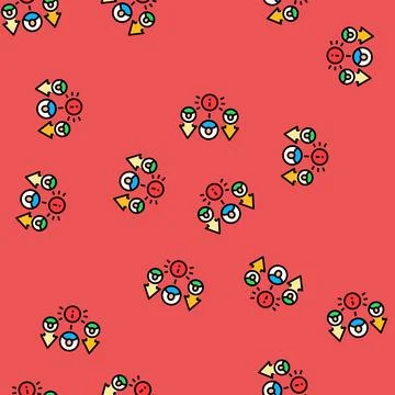 High competition vector seamless pattern Stock Illustration