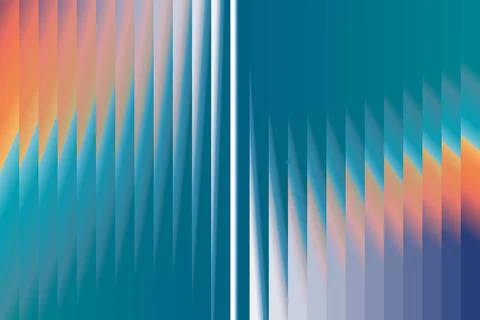 High Contrast Abstract Background with Geometric Angles and Teal-Orange Gra.. 스톡 일러스트