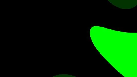 High contrast abstract composition featuring a vivid neon green curved shape  Иллюстрация