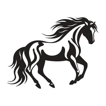 A high-contrast black-and-white graphic with fluid abstract line work illustr Stock Illustration